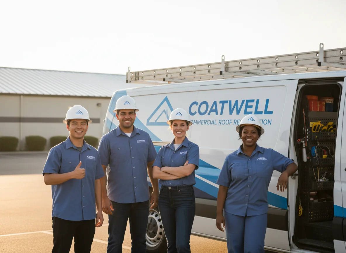Commercial roof coating company in Milton, MA