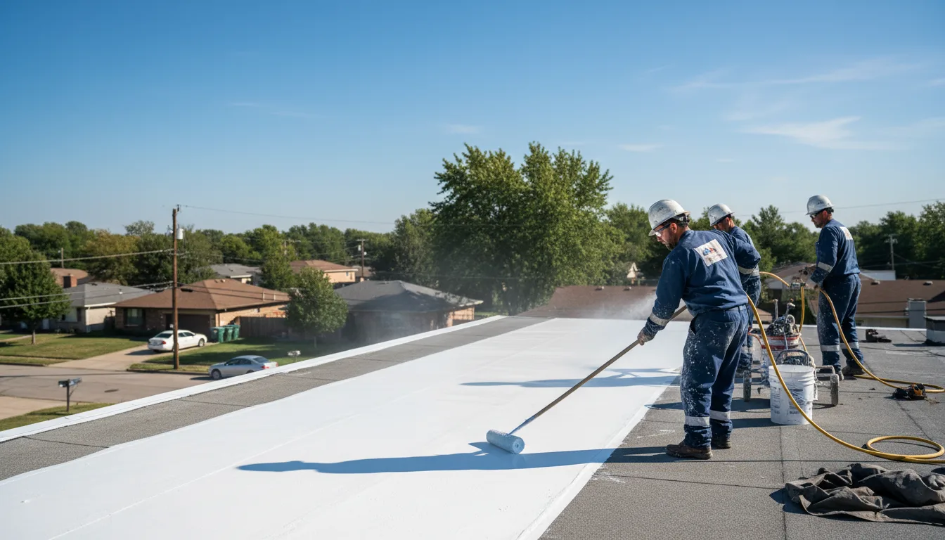Commercial roof coating in Milton, MA near me
